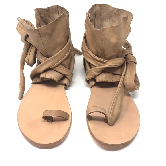 Free People Last one! flat bootie sandal Boho Sz 7 - Picture 2 of 7